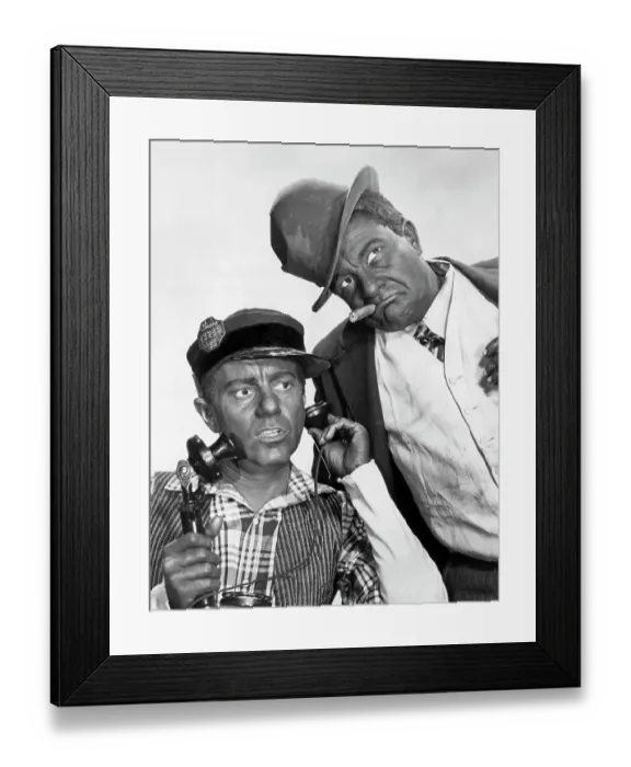 Framed Print : Amos And Andy Talking On The Phone