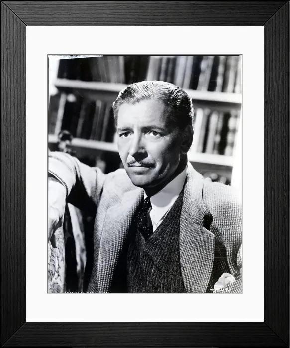 Framed Print : Ronald Colman, Brit Actor;Headshoulder Framed Print : Ronald Colman, Brit Actor;Headshoulder