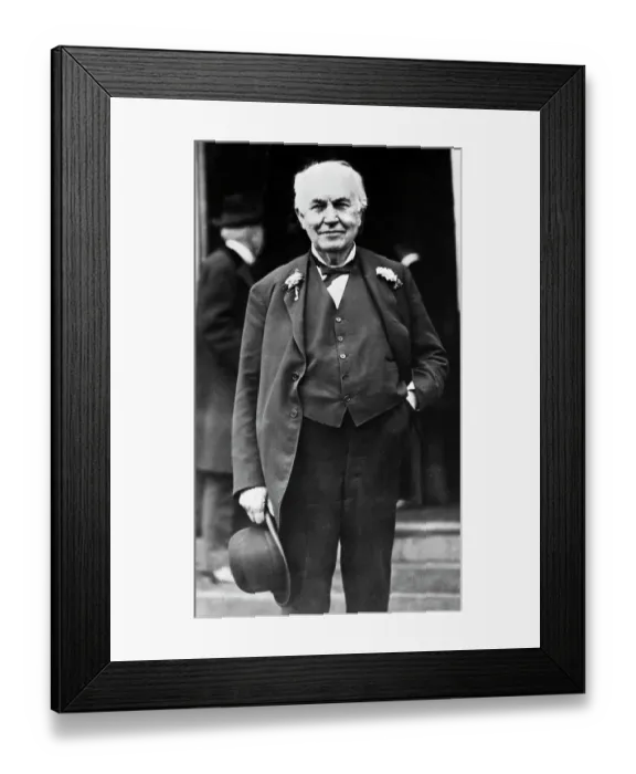Framed Print : Portrait of Thomas A. Edison Framed Print : Portrait of Thomas A. Edison