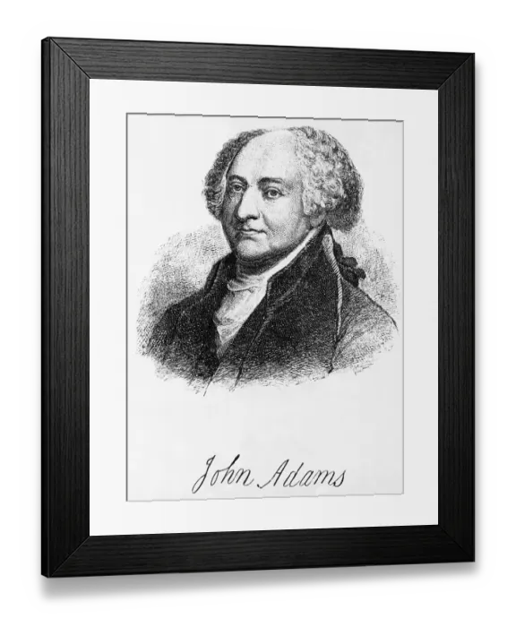 Framed Print : Portrait of John Adams Framed Print : Portrait of John Adams