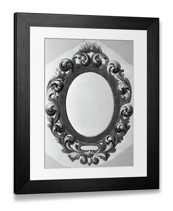 Framed Print : Scrolled Ornate Frames Framed Print : Scrolled Ornate Frames