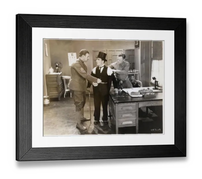 Framed Print : Buster Keaton In Doughboys Framed Print : Buster Keaton In Doughboys