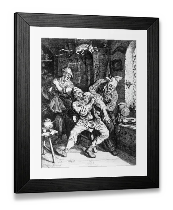 Framed Print : Engraving After A Surgeon Attending to a Man's Arm by Cornelius Dusart Framed Print : Engraving After A Surgeon Attending to a Man's Arm by Cornelius Dusart