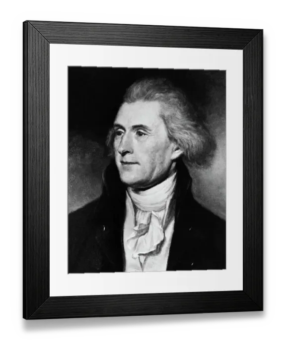 Framed Print : Portrait of Thomas Jefferson Framed Print : Portrait of Thomas Jefferson
