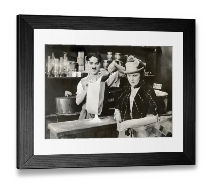 Framed Print : Charles Chaplin In Sunnyside