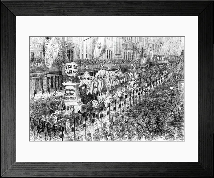 Framed Print : Mardi Gras in New Orleans Framed Print : Mardi Gras in New Orleans