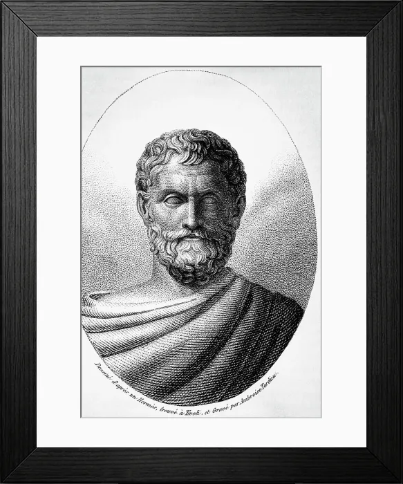Framed Print : Portrait of Thales of Miletus by Ambrose Tardieu Framed Print : Portrait of Thales of Miletus by Ambrose Tardieu