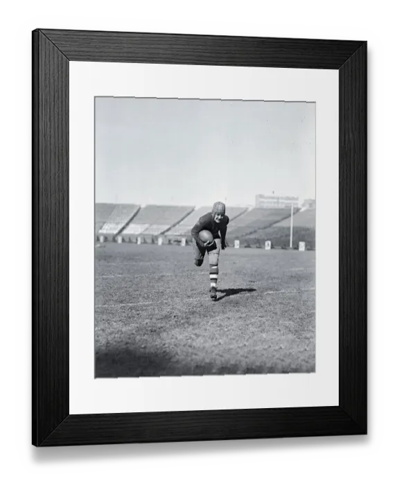 Framed Print : Football Player Red Grange Running Framed Print : Football Player Red Grange Running
