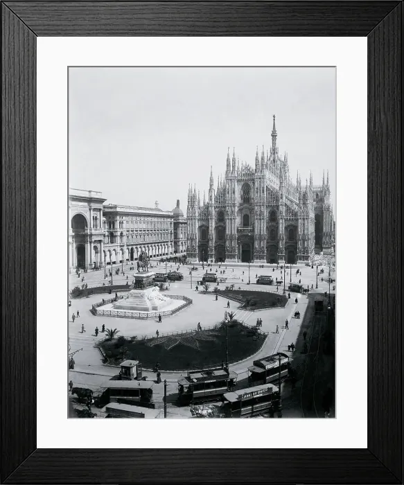 Framed Print : View of Piazza del Duomo and Cathedral Framed Print : View of Piazza del Duomo and Cathedral