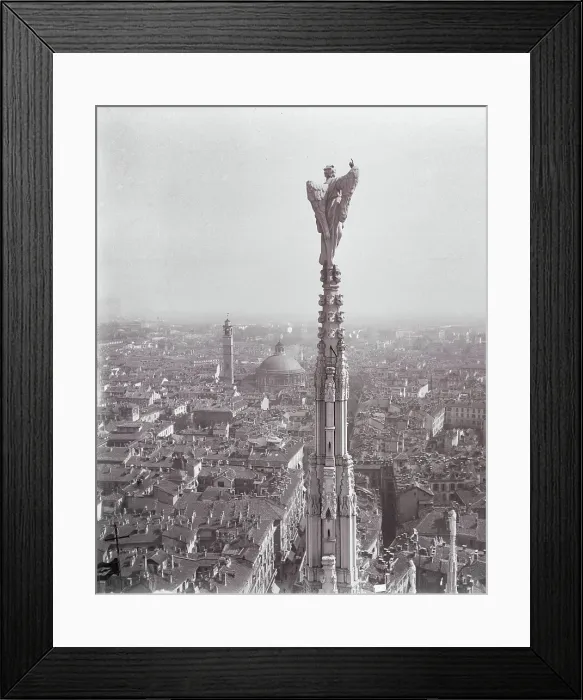 Framed Print : Spire with Angel atop Cathedral Roof Framed Print : Spire with Angel atop Cathedral Roof