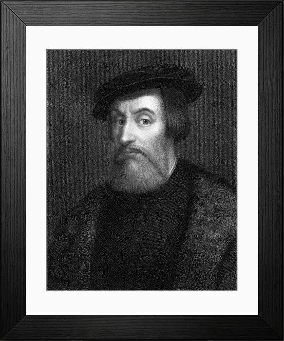 Framed Print : Head and Shoulders Portrait of Hernando Cortez Framed Print : Head and Shoulders Portrait of Hernando Cortez