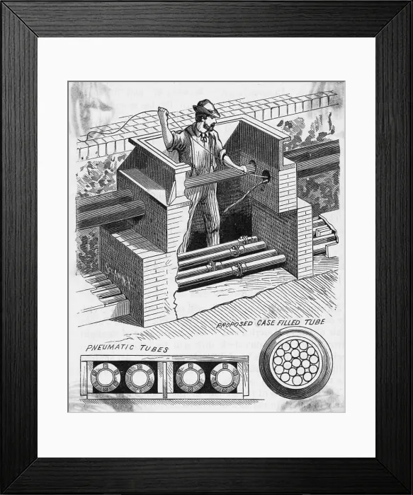 Framed Print : Western Union Undergound Systems Framed Print : Western Union Undergound Systems