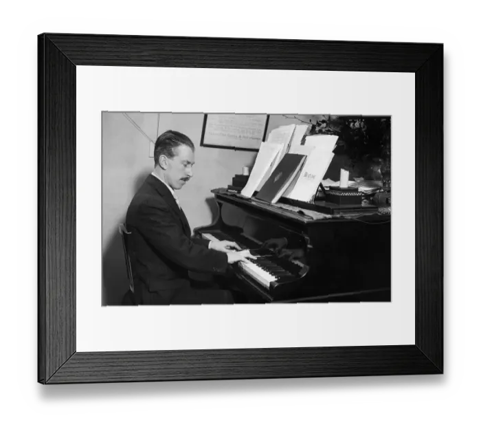 Framed Print : Sir Arthur Edward Drummond Bliss At Piano Framed Print : Sir Arthur Edward Drummond Bliss At Piano