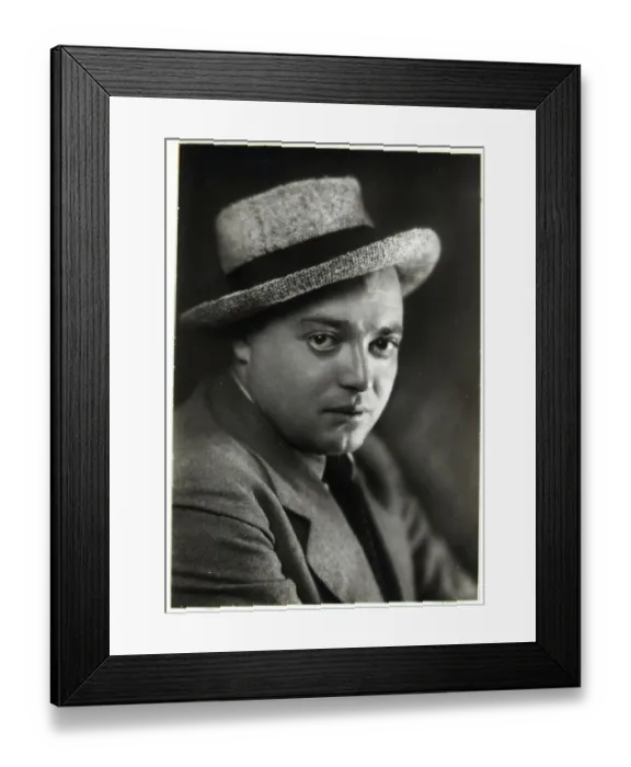 Framed Print : Portrait Of Peter Lorre Wearing Hat Framed Print : Portrait Of Peter Lorre Wearing Hat