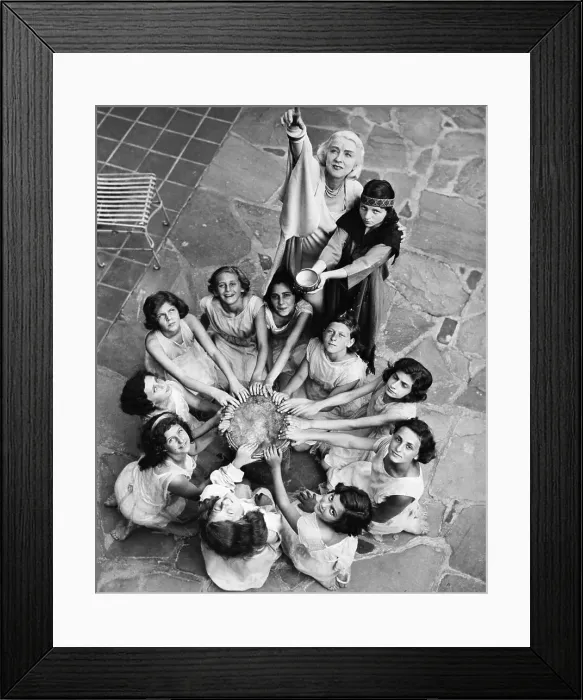 Framed Print : Ruth St. Denis Directing Campfire Girls Framed Print : Ruth St. Denis Directing Campfire Girls