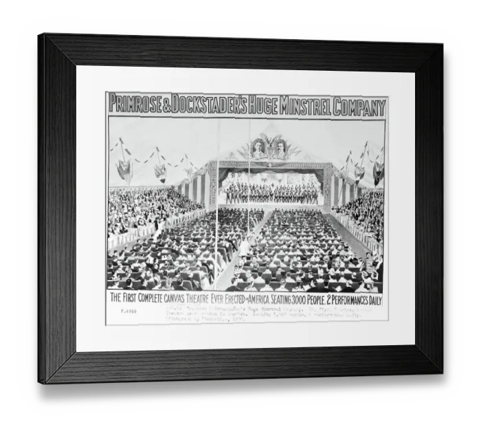 Framed Print : View Of Canvas Tent Sitting Crowd