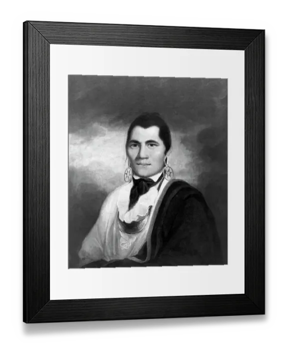 Framed Print : Mohawk Indian Chief Joseph Brant