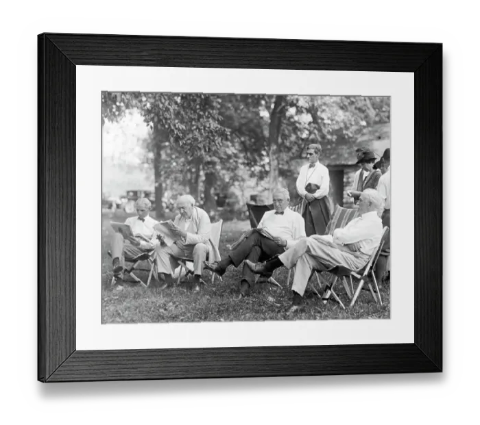 Framed Print : President Harding With His Guests Framed Print : President Harding With His Guests