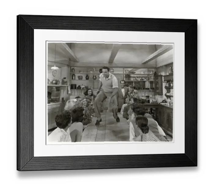 Framed Print : Gene Kelly Dancing On Table Framed Print : Gene Kelly Dancing On Table