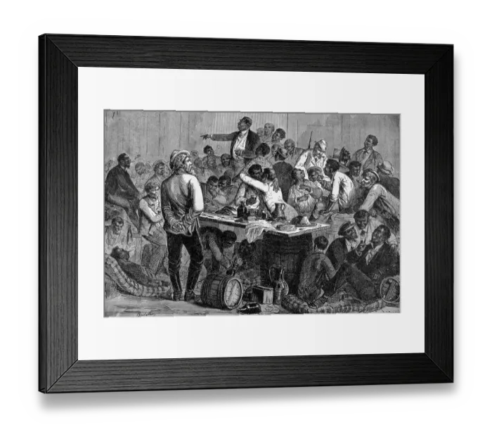 Framed Print : Blacks In Southern Legistlature Meeting Framed Print : Blacks In Southern Legistlature Meeting