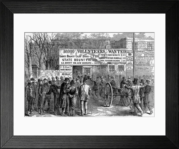 Framed Print : Recruiting Office For Civil War Framed Print : Recruiting Office For Civil War