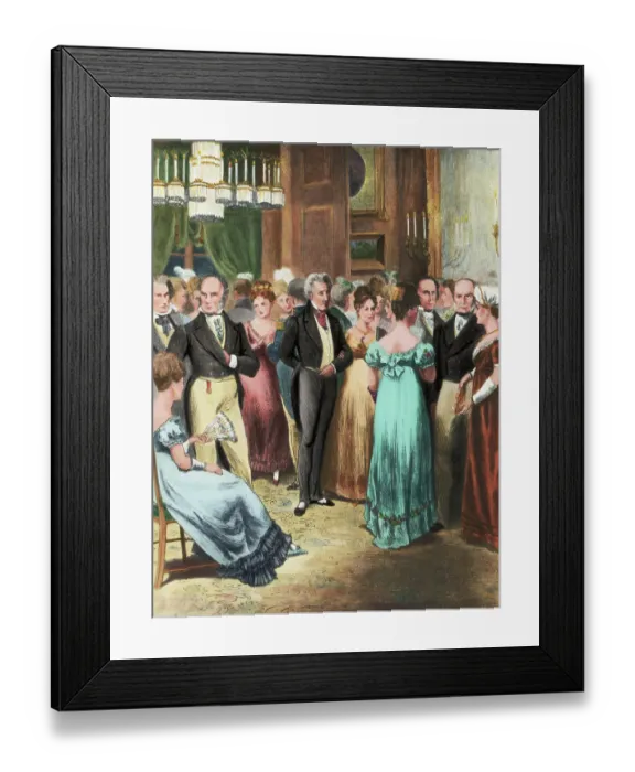 Framed Print : Guests at Louisa Adams Ball Framed Print : Guests at Louisa Adams Ball