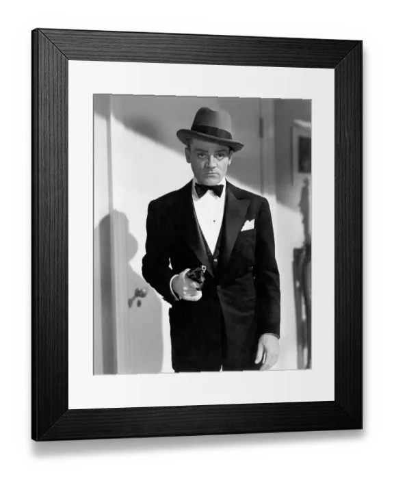 Framed Print : James Cagney Pointing A Revolver Framed Print : James Cagney Pointing A Revolver