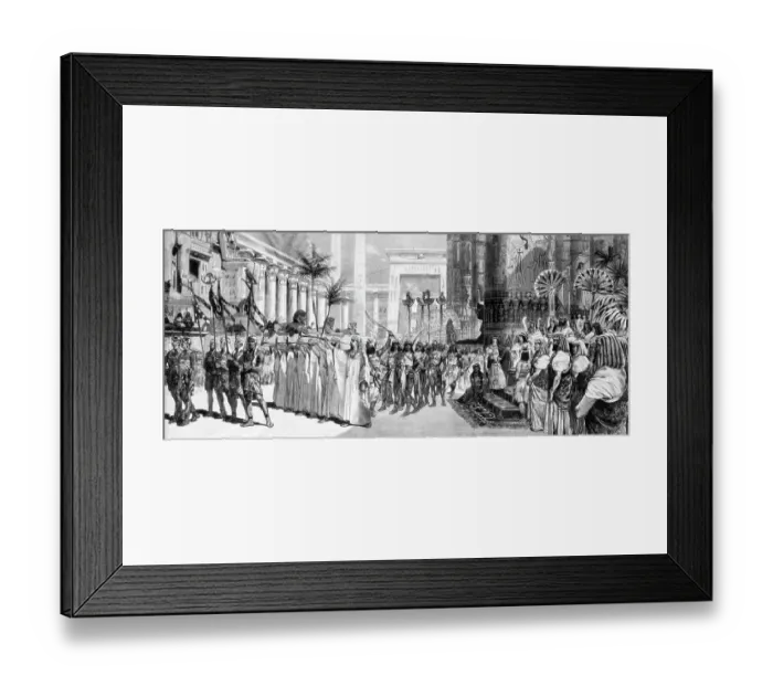 Framed Print : Engraving of the Triumphal March from the Verdi Opera Aida Framed Print : Engraving of the Triumphal March from the Verdi Opera Aida