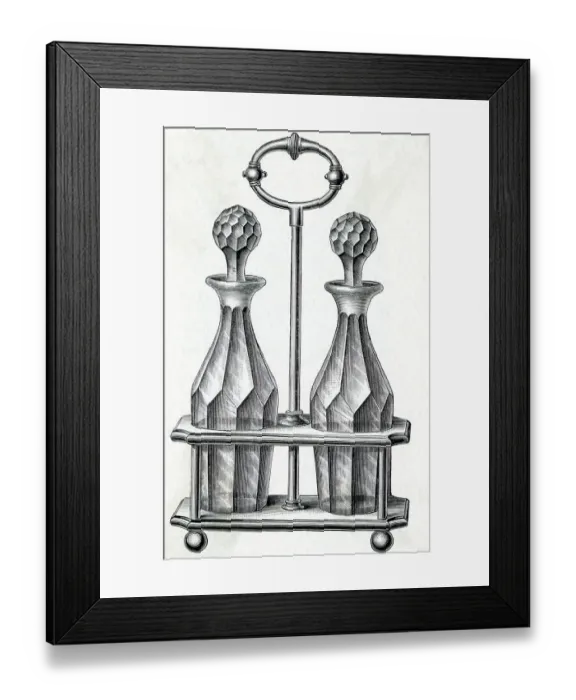 Framed Print : Oil And Vinegar Serving Set Framed Print : Oil And Vinegar Serving Set