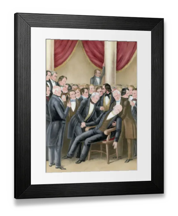 Framed Print : Death of John Quincy Adams Framed Print : Death of John Quincy Adams