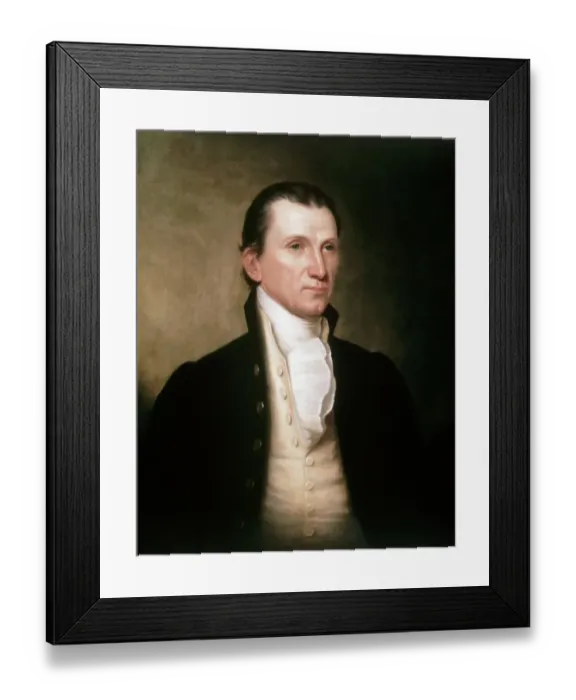 Framed Print : Portrait of James Monroe by James Herring after John Vanderlyn Framed Print : Portrait of James Monroe by James Herring after John Vanderlyn