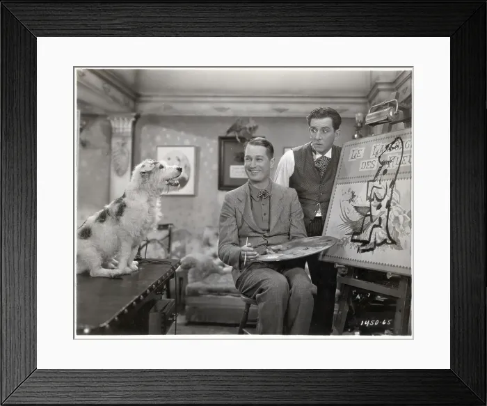 Framed Print : Maurice Chevalier & Edward E. Horton Framed Print : Maurice Chevalier & Edward E. Horton