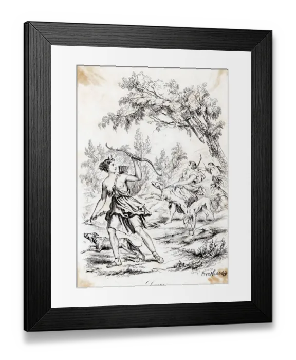 Framed Print : The Hunt Of Diana