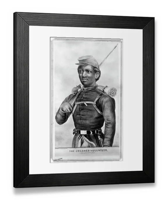 Framed Print : Black Soldier Framed Print : Black Soldier