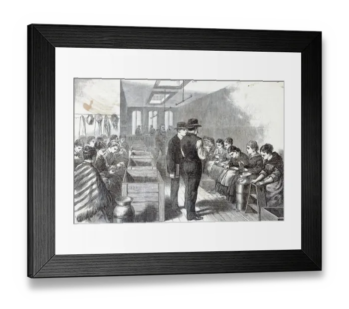 Framed Print : Women Working In Cigar Factory Framed Print : Women Working In Cigar Factory