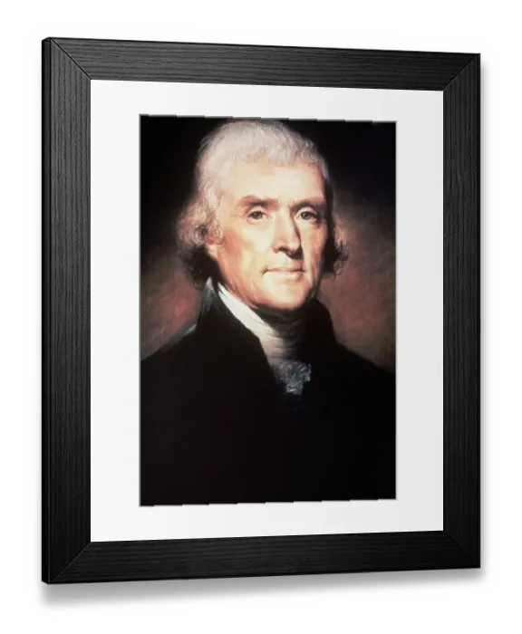 Framed Print : Portrait of President Thomas Jefferson by Rembrandt Peale Framed Print : Portrait of President Thomas Jefferson by Rembrandt Peale