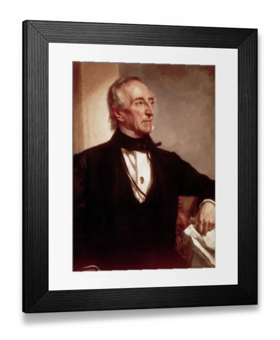 Framed Print : John Tyler by George Peter Alexander Healy Framed Print : John Tyler by George Peter Alexander Healy