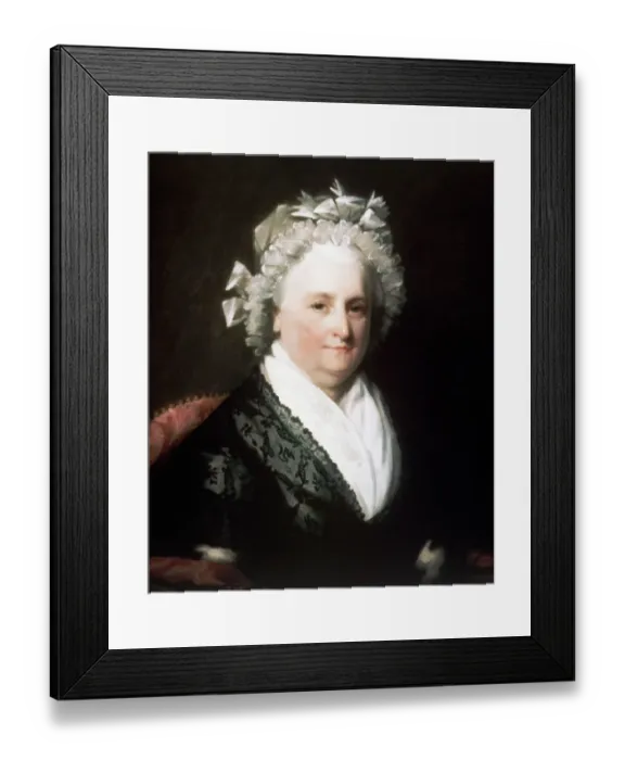 Framed Print : Portrait of First Lady Martha Washington Framed Print : Portrait of First Lady Martha Washington