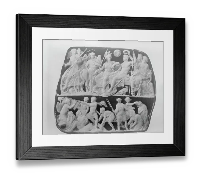 Framed Print : Gemma (Caesar) Augustus With Goddess Rom Framed Print : Gemma (Caesar) Augustus With Goddess Rom