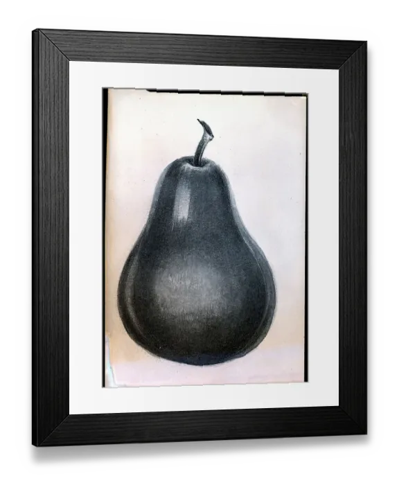 Framed Print : Study Of Pear Framed Print : Study Of Pear