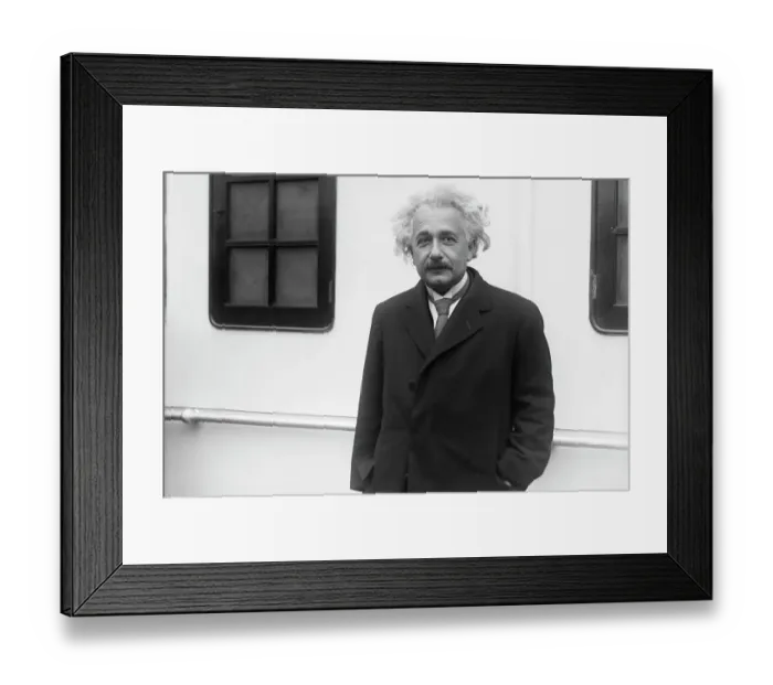 Framed Print : Albert Einstein Arrives in New York Framed Print : Albert Einstein Arrives in New York