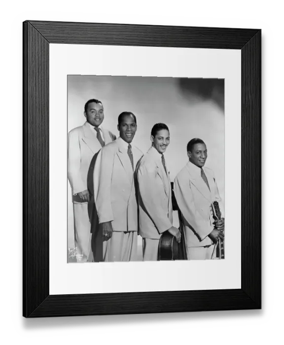 Framed Print : Portrait of The Ink Spots Framed Print : Portrait of The Ink Spots