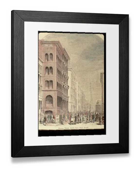 Framed Print : Nassau Street in New York