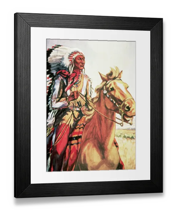 Framed Print : Chief Crazy Horse Framed Print : Chief Crazy Horse