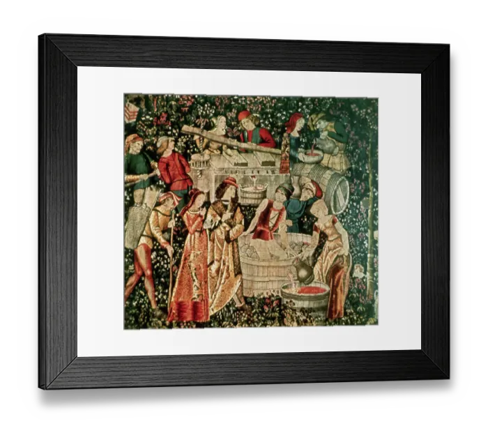 Framed Print : 16th Century Tapestry, Les Vendages Framed Print : 16th Century Tapestry, Les Vendages