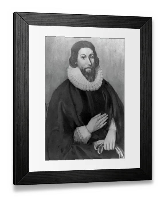 Framed Print : Portrait of John Winthrop Framed Print : Portrait of John Winthrop