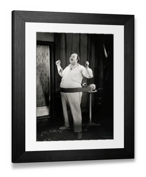 Framed Print : Singing Man on an Exercise Machine Framed Print : Singing Man on an Exercise Machine