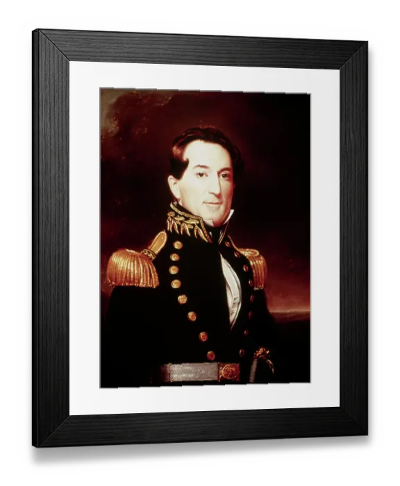 Framed Print : Portrait of David Farragut by William Swain Framed Print : Portrait of David Farragut by William Swain