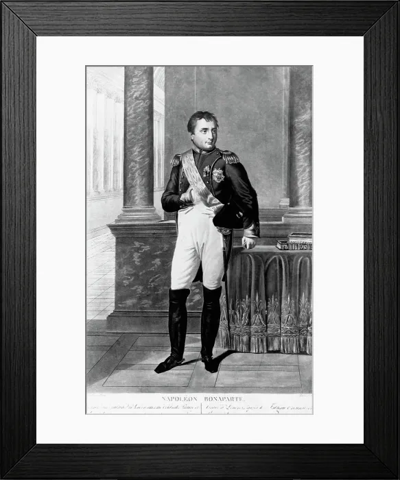 Framed Print : Full-Length Portrait of Napoleon Bonaparte Framed Print : Full-Length Portrait of Napoleon Bonaparte
