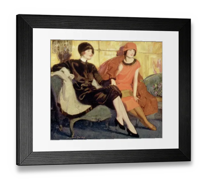 Framed Print : Fashionable Ladies of the 1920s by McClelland Barclay Framed Print : Fashionable Ladies of the 1920s by McClelland Barclay